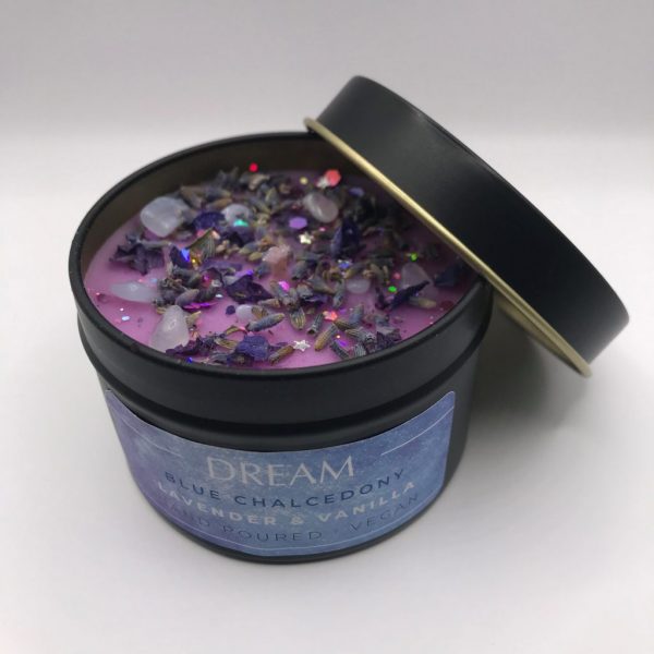 "Dream" Crystal Candle